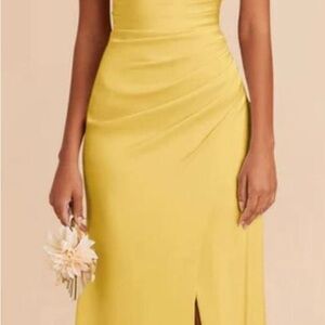 Birdy Grey Elegant Yellow Prom Dress worn once, fits well
